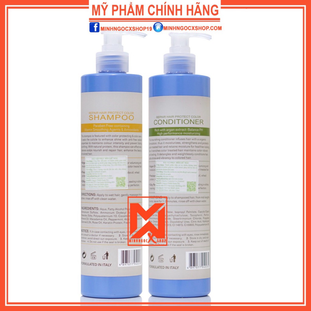 ✅[ DIVA ] DẦU GỘI XẢ PHỤC HỒI GIỮ MÀU NHUỘM DIVA 500ML CHÍNH HÃNG