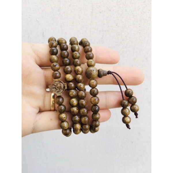 Chuỗi đeo tay trầm tốc mix thánh giá Chúa Giesu dành cho khách Công giáo