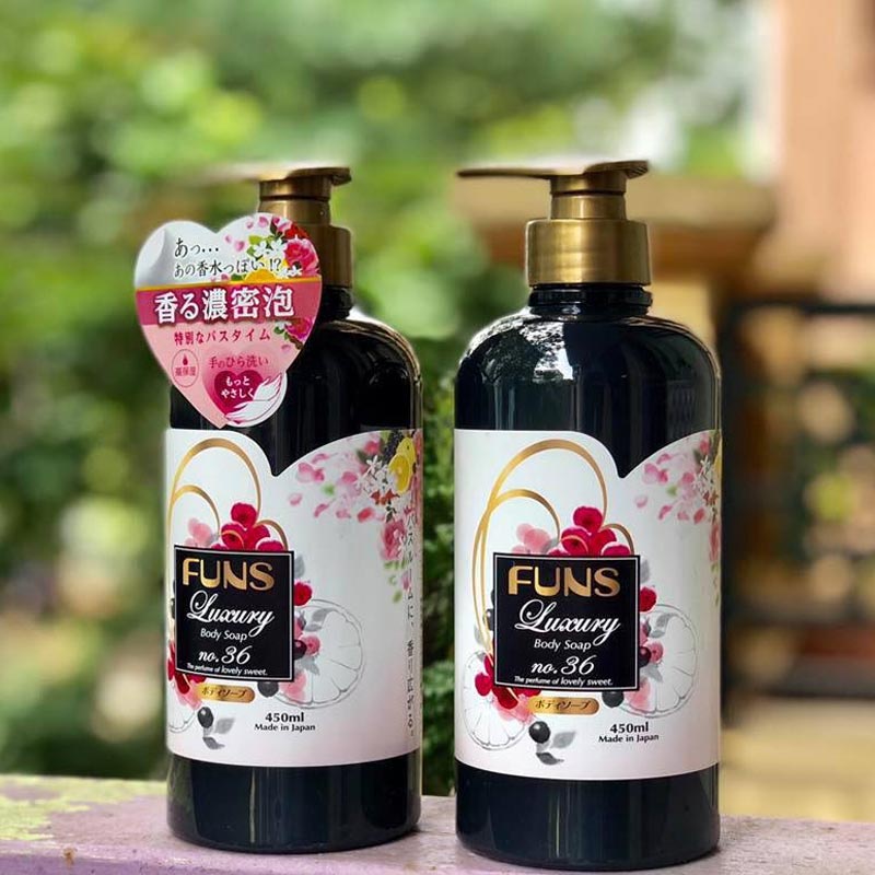 [Xả kho] Sữa tắm làm sáng da Funs Luxury 450ml nội địa Nhật Bản