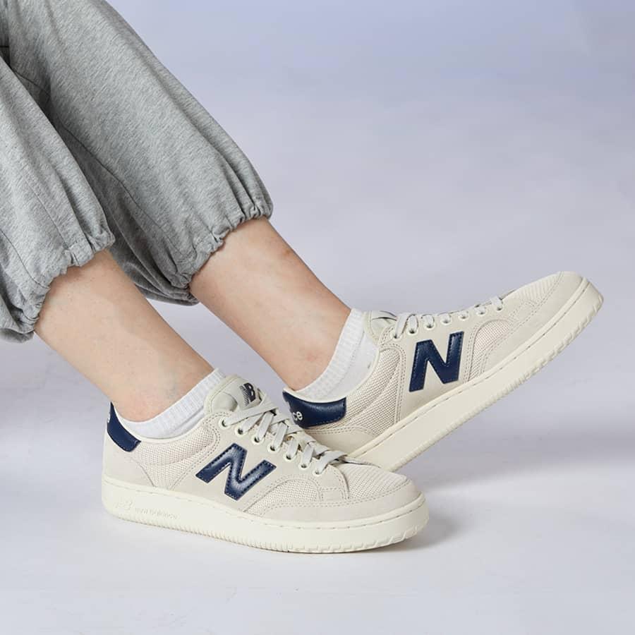 Giày Thể Thao Sneaker NB Pro Court Beige Navy PROCTCCF - Dee Store VN