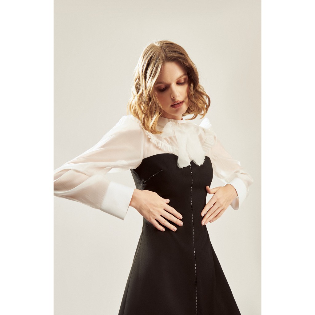 The Maven - Đầm phối màu đen trắng Heidi | BigBuy360 - bigbuy360.vn