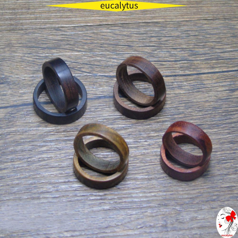 Nhẫn bằng gỗ đàn hương tự nhiên phong cách cổ điển dành cho nam nữ