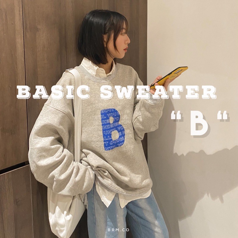 ÁO BASIC SWEATER “ B “