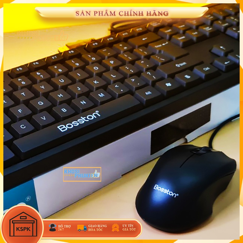 BỘ BÀN PHÍM CHUỘT CÓ DÂY GIÁ RẺ MÀU ĐEN KSPK BT5300
