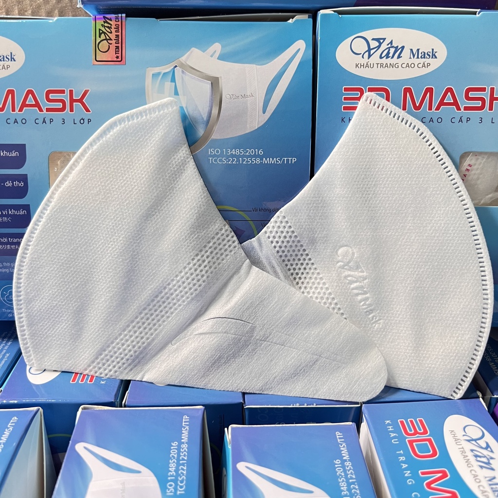 [MẪU ĐANG SALE] 50 Chiếc  khẩu trang 3d mask cao cấp vân mask xuân lai công nghệ nhật bản quai chắc chắn