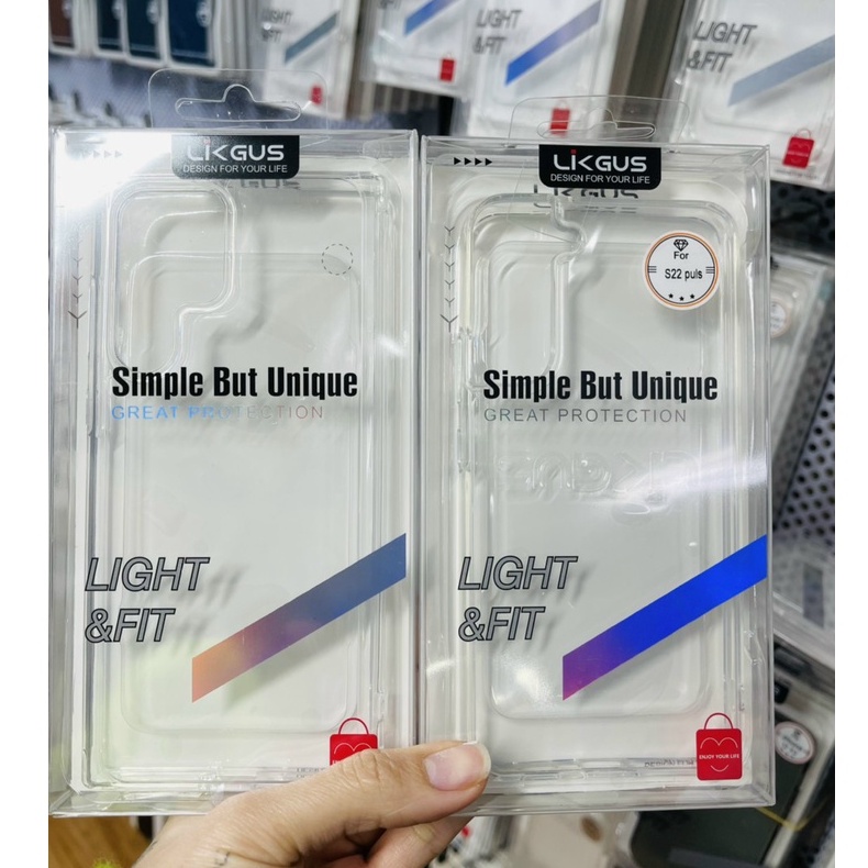 Ốp likgus Zero cho Samsung S23,S23 Plus,S23 Ultra, s22, s22 Plus, S22 Ultra lưng trong cứng viền dẻo chống sốc