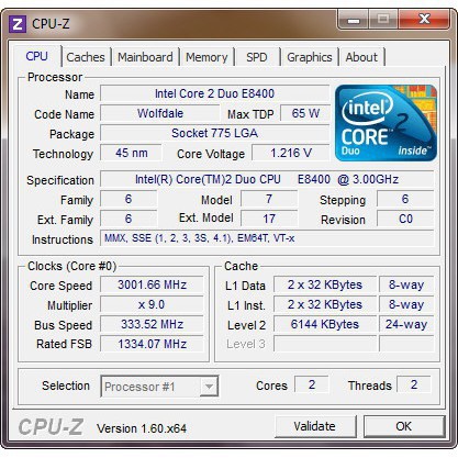 [ Sắp hết ]Bộ vi xử lý Intel CPU Core 2 Duo E8400 3.0 GHz socket 775 | BigBuy360 - bigbuy360.vn