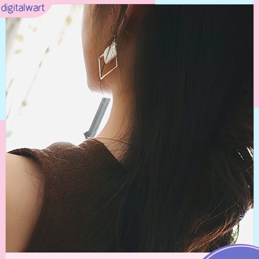 Cặp khuyên tai nữ thiết kế hình vuông sang trọng động đáo cá tính dành cho nữ
