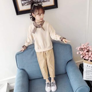 Sét nỉ cổ nơ