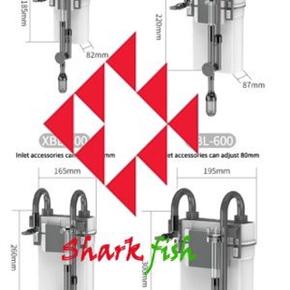 Lọc treo bể cá sunsun xbl 300,400,500,600-lọc treo hồ cá sunsun- lọc treo có lọc váng kèm theo