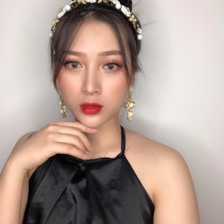 Tóc giả cao cấp búi
