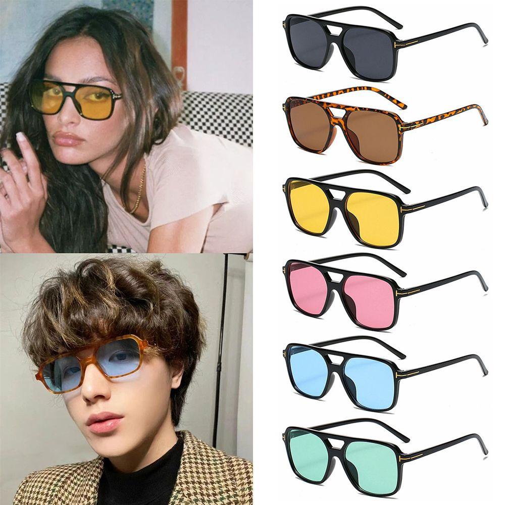 Kính Mát Hình Vuông Màu Kẹo Ngọt Chống Tia UV400 Phong Cách Cổ Điển Sang Trọng Thời Trang Cho Nữ