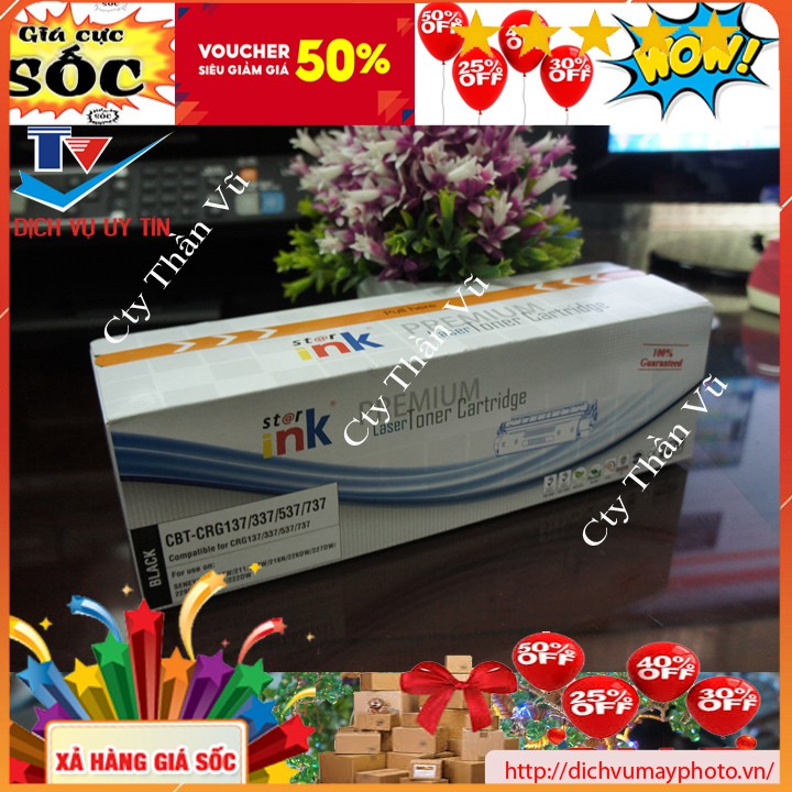 Hộp mực 337 / 83A thương hiệu Star-ink sắc nét có lỗ đổ mực chính và thải bao chất lượng