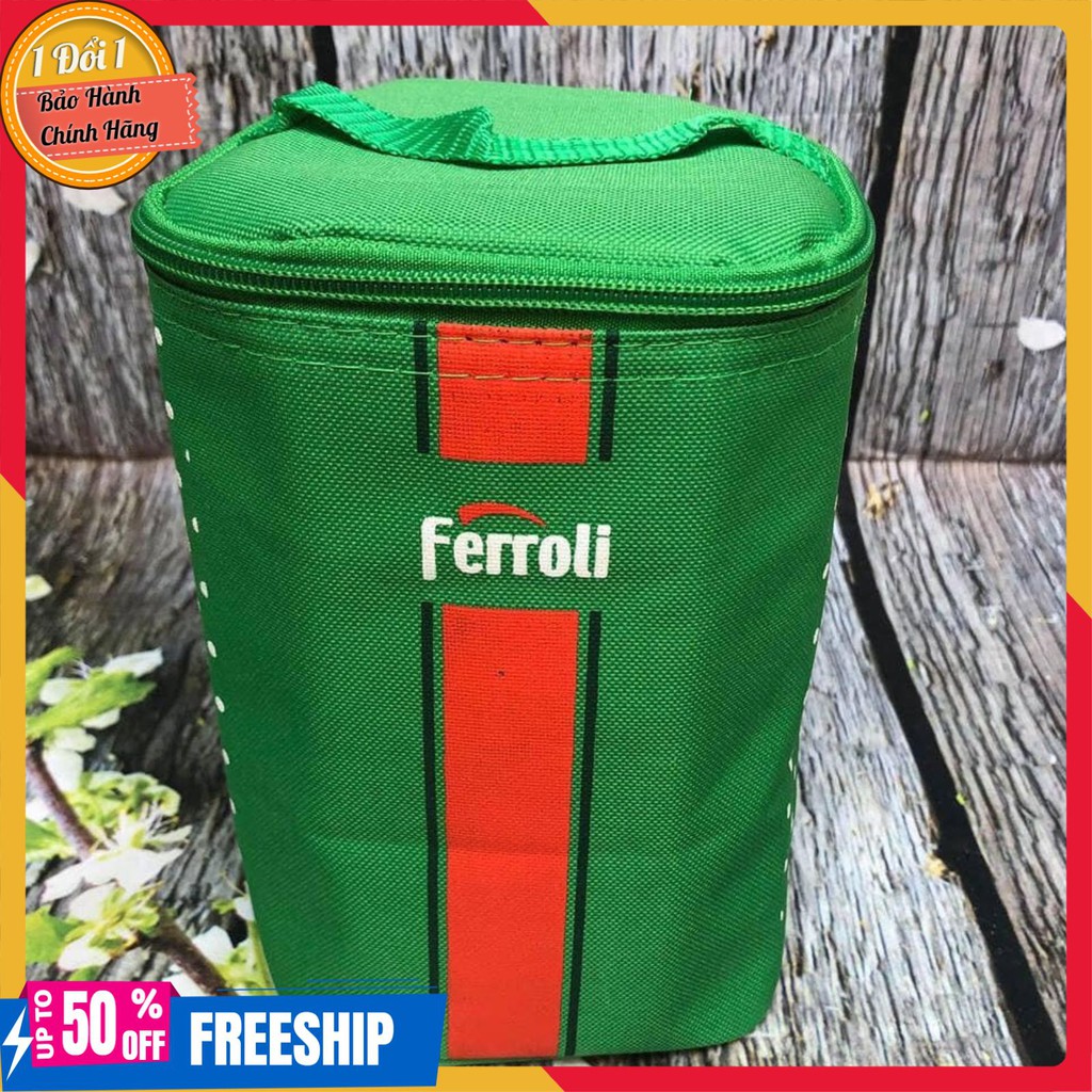 [Hàng loại 1] Set 3 hôp thủy tinh 500ml có túi giữ nhiệt Ferroli - Set hộp đựng cơm thủy tinh không bị đổ canh