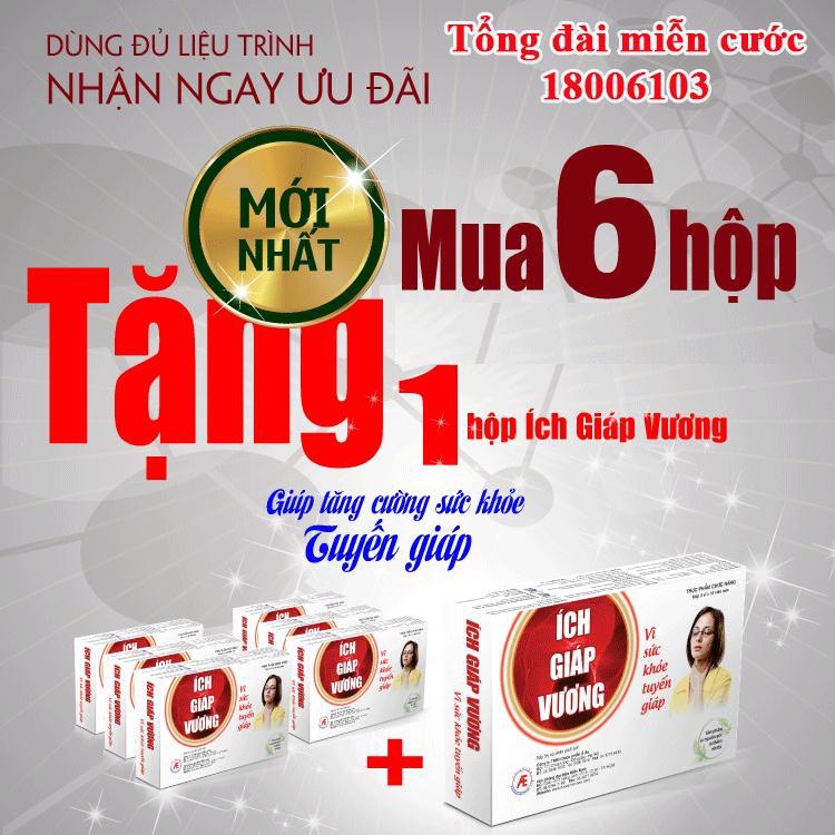 Ích giáp vương tăng cường sức khỏe ( Mua 6 hộp tặng 1 hộp )