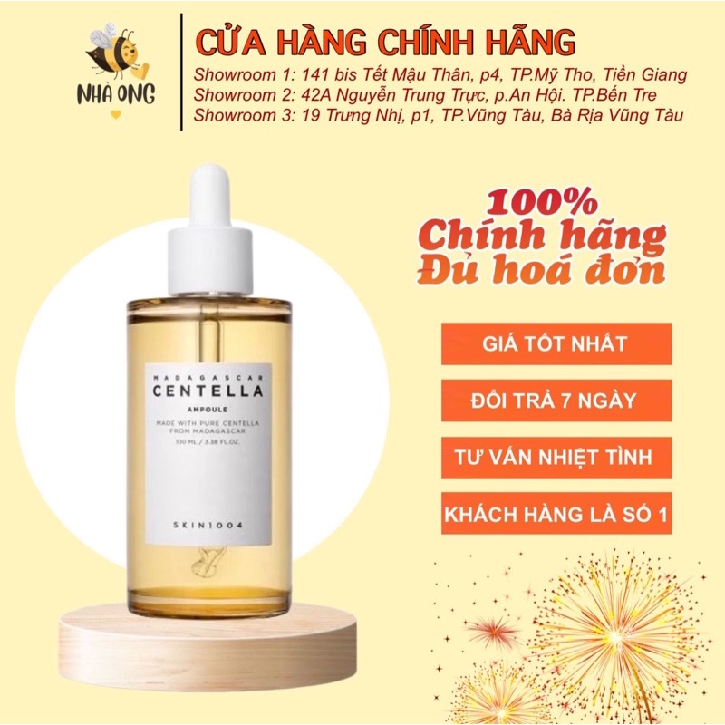 Tinh Chất Skin1004 Rau Má Giảm Mụn & Phục Hồi Da Madagascar Centella Ampoule (55ml/100ml/30ml)