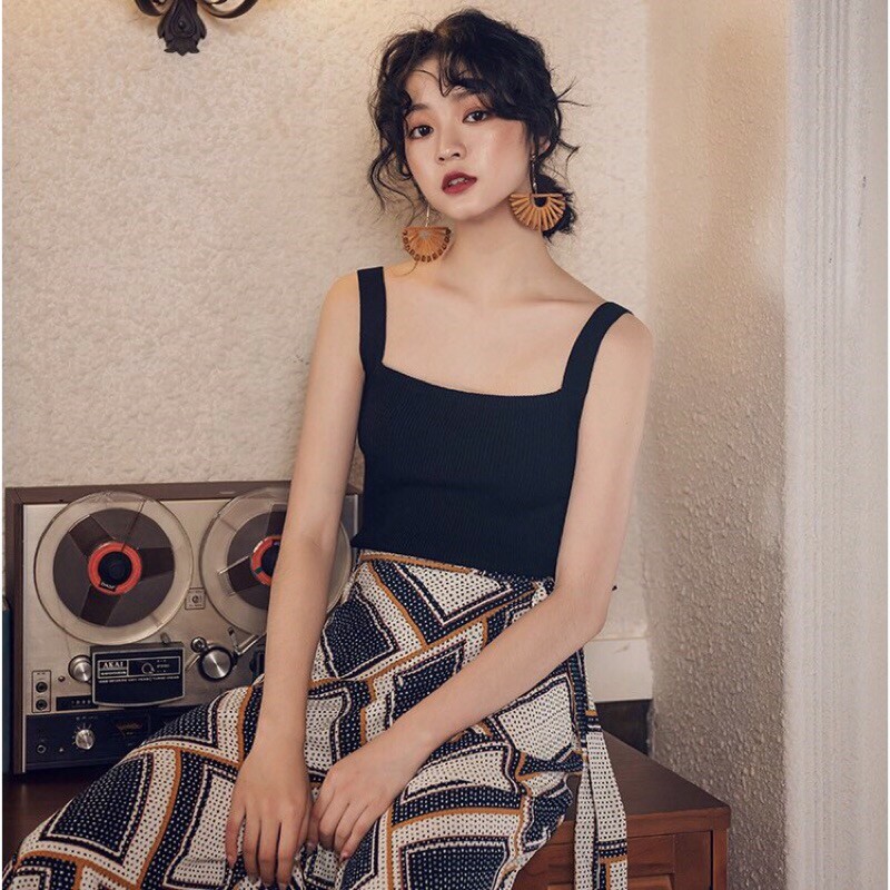 [Ảnh thật] Áo len hai dây bản to chất siêu đẹp | BigBuy360 - bigbuy360.vn