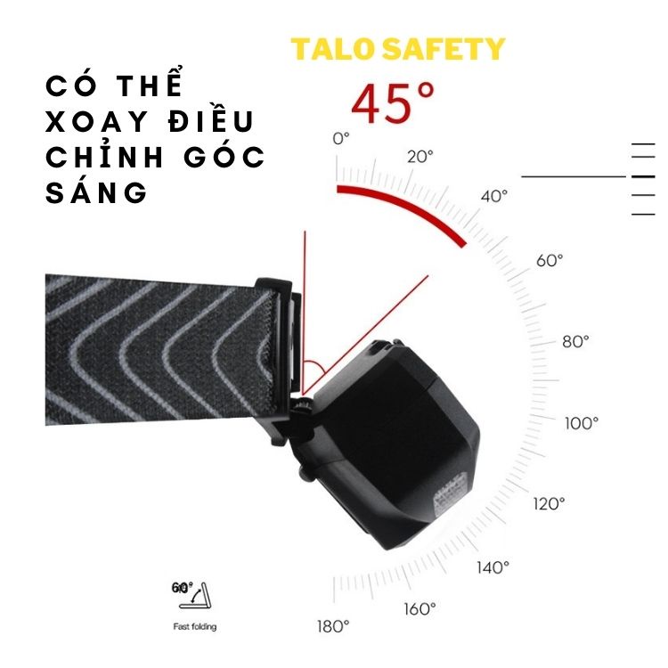 Đèn pin đeo đầu mini siêu sáng XPG2-X5, pin sạc 18650 linh hoạt thay thế