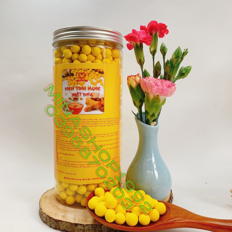 Viên Tinh Bột Nghệ Nguyên Chất - hỗ trợ đẹp da, bao ăn