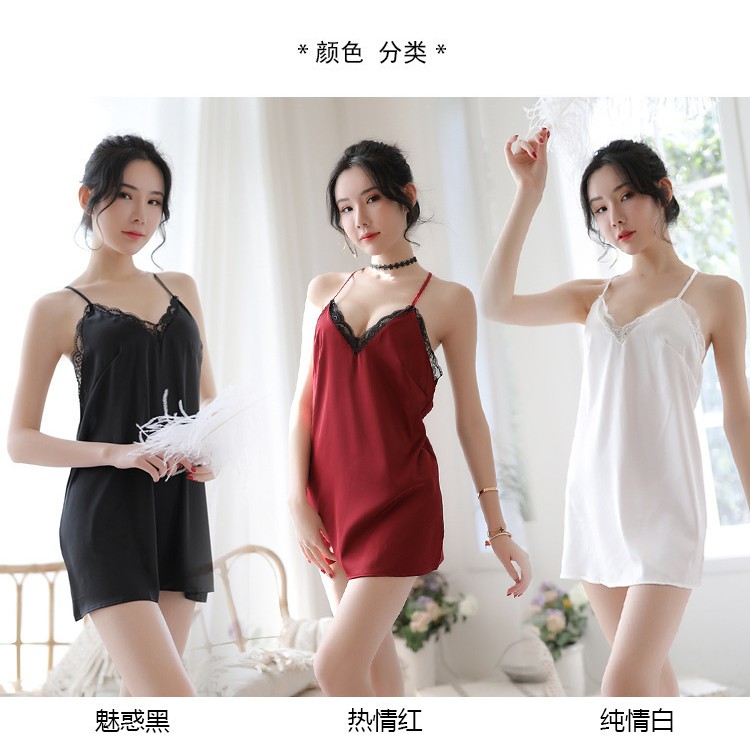Váy ngủ sexy, đầm ngủ phối ren