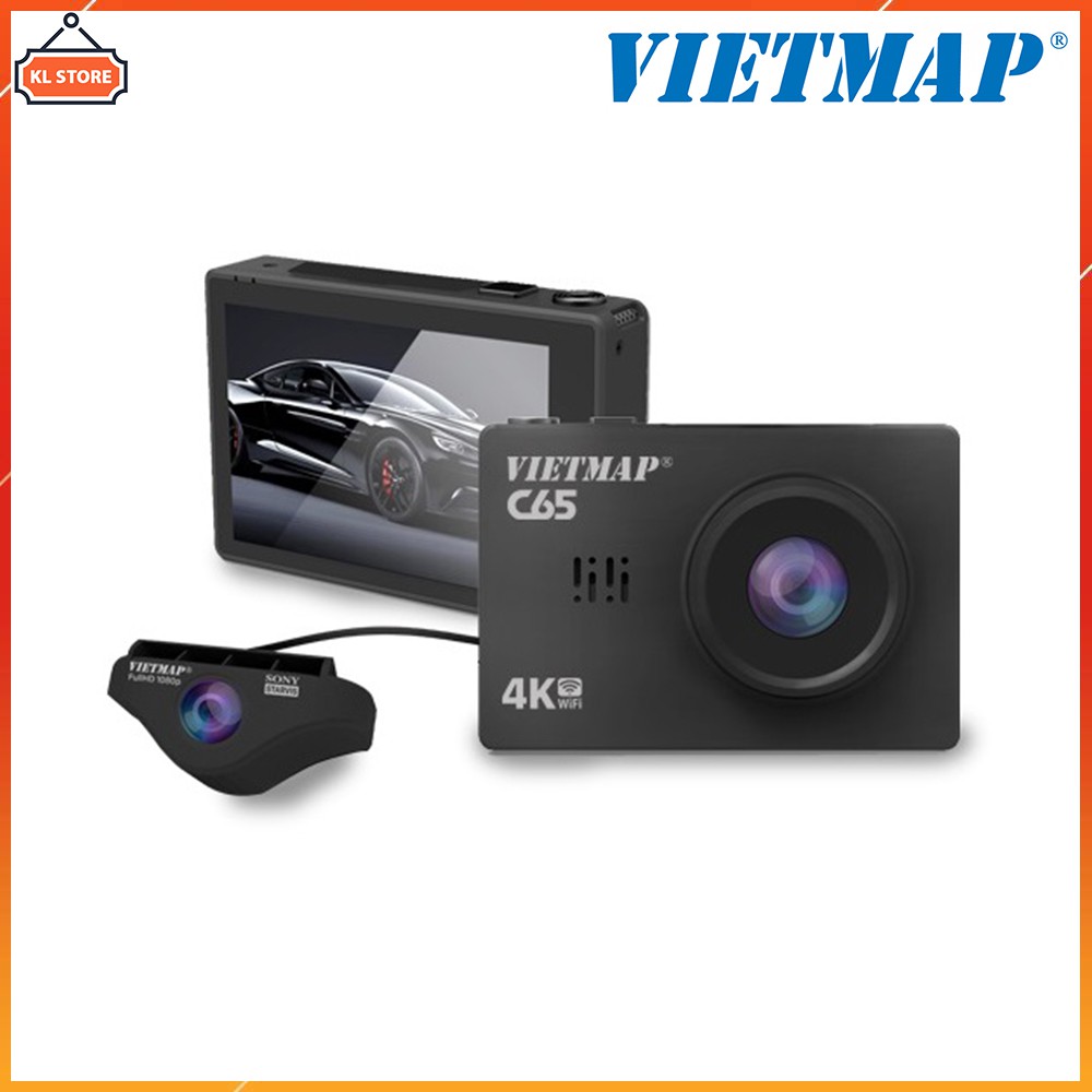 [Chính Hãng] Camera Hành Trình Cảm Ứng VIETMAP C65 Ghi Hình Trước Sau Xe