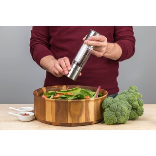 Dụng Cụ Xay Tiêu Và Muối 2 trong 1 Benchusch - Xay Thủ Công 2 Lưỡi Xay Ceramic & 2 Ngăn Đựng Gia Vị