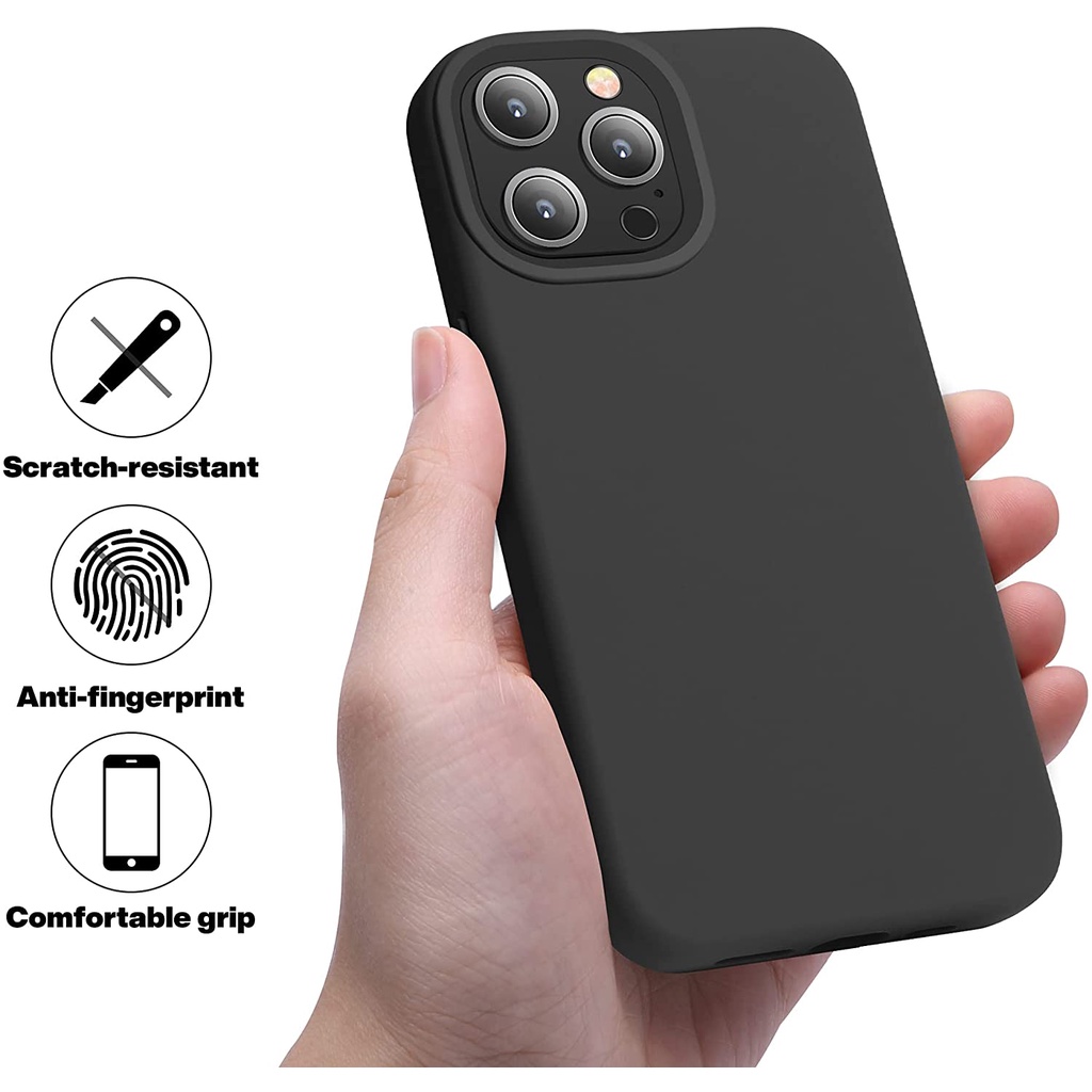 Ốp điện thoại TPU dẻo viền đen thích hợp cho IPHONE 7 8 SE 2020 7PLUS 8PLUS X XS XR XS MAX 11 11PRO 11PRO MAX 12