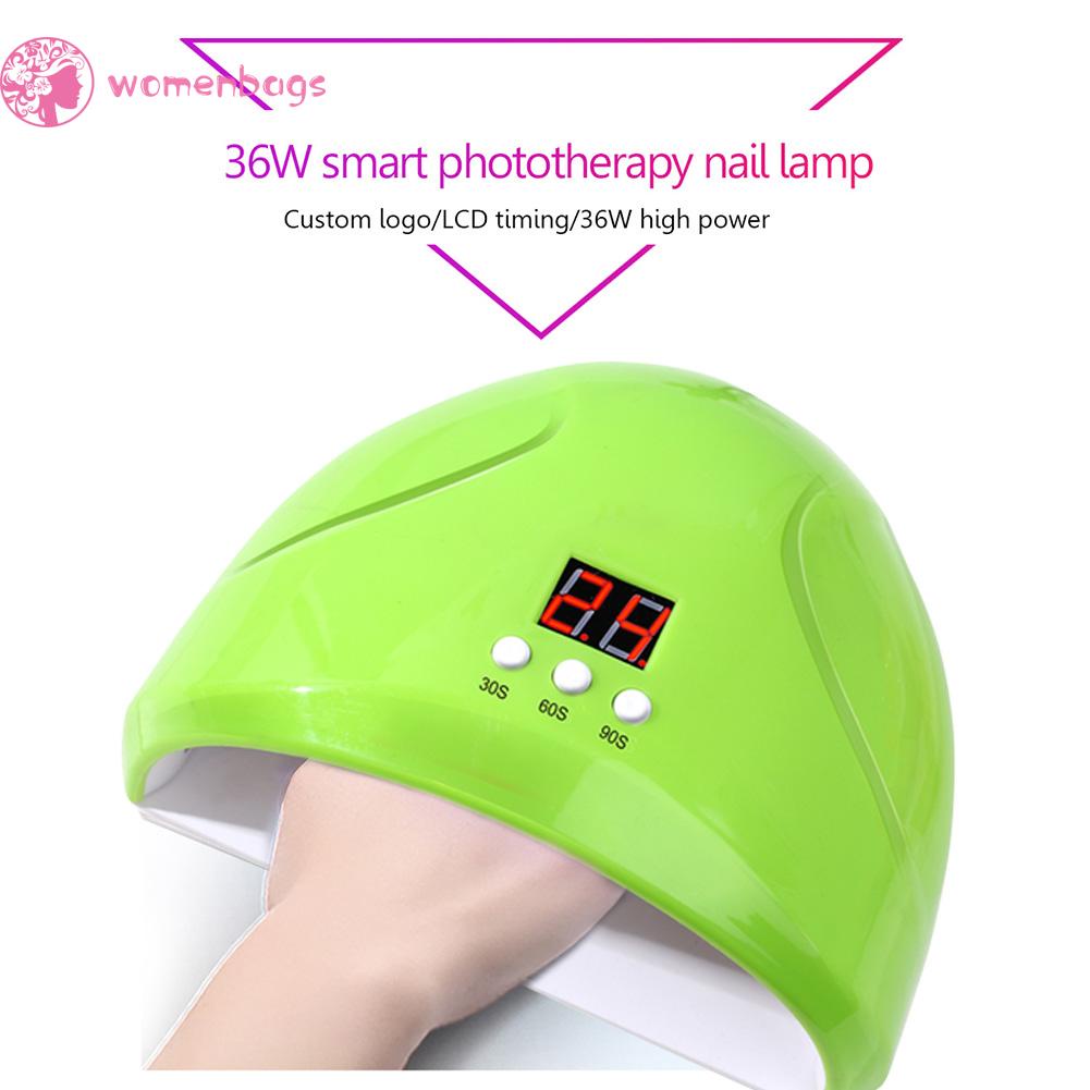 Đèn Led Uv 12 Bóng 36W 30S/60S/90S Hong Khô Sơn Móng Tay<br>