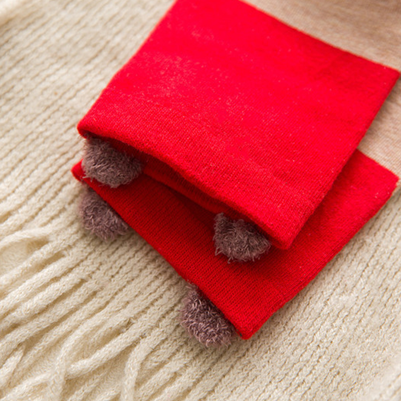 Vớ cotton ấm áp phong cách giáng sinh thời trang thu đông