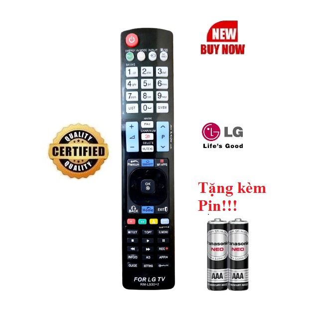 Điều khiển tivi LG các dòng Tivi LG 32LM 43LM 43UM 49UM 49SM 50UM 55UM 55SM 65UM 65SM OLED- Tặng kèm Pin