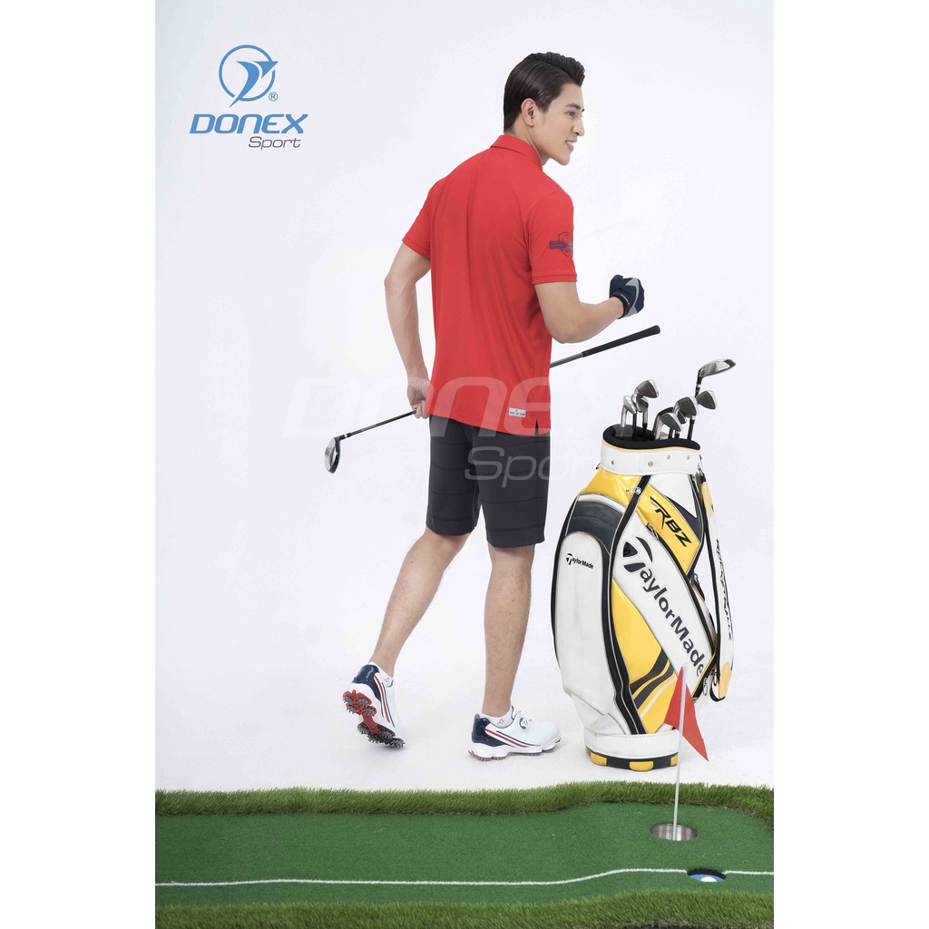 Áo Golf Thể Thao Nam Donexpro, Vải Thun Lạnh Hút Ẩm, Thoát Hơi, Chống Tia, Cổ Trụ UV MC - 9060