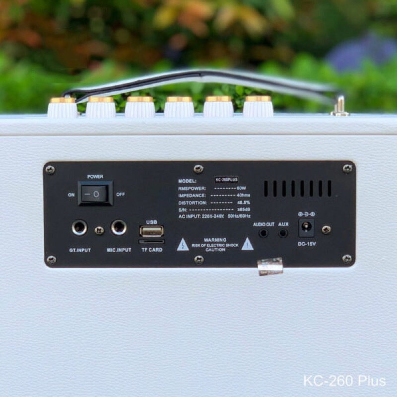 Loa Karaoke Di Động Xách Tay,Có Jack Cắm Guitar.Tặng Kèm 2 Micro Không Dây Cao Cấp