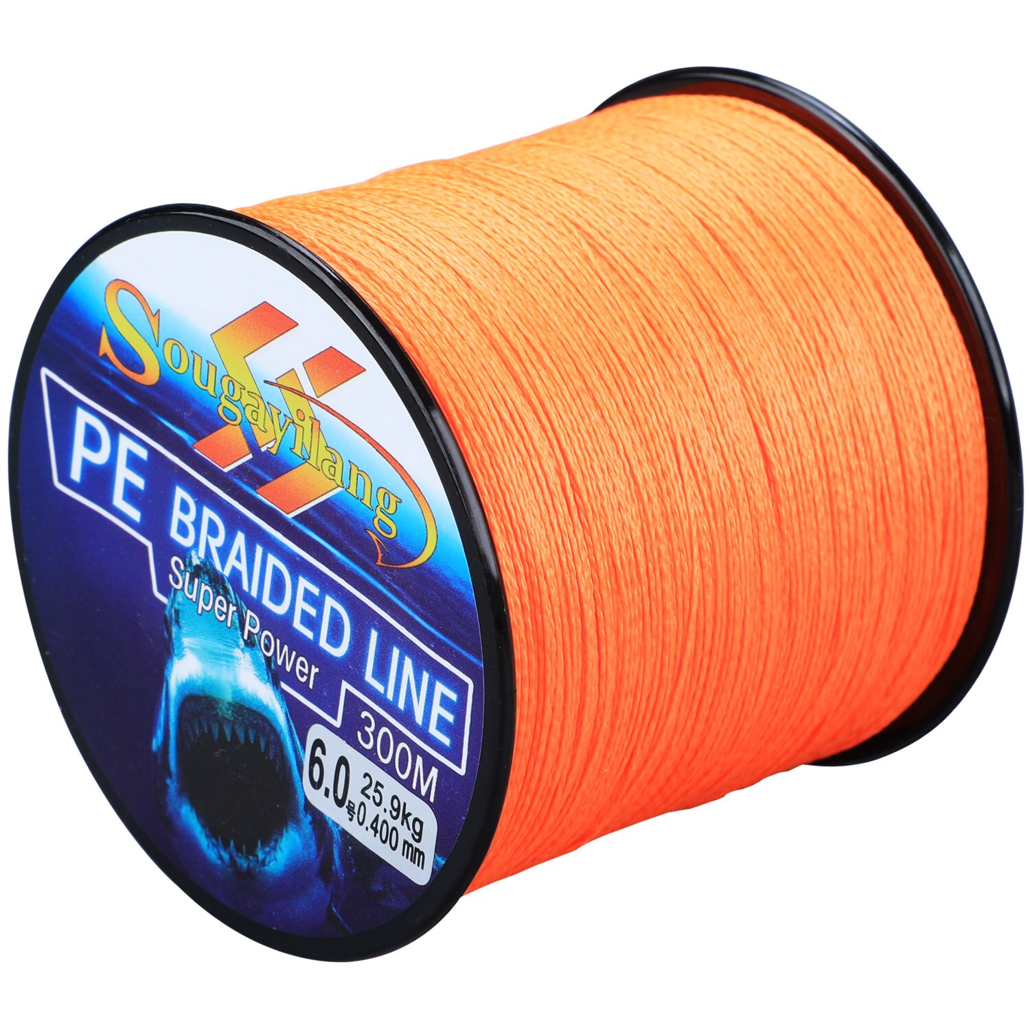 Sougayilang 4 Strands Braided Fishing Line 0.6-8.0# 300M PE 6.3-32.8kg Multifilament Smooth