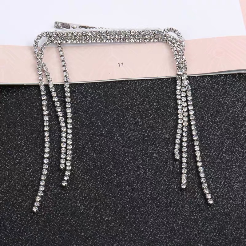 Kẹp tóc đính đá nhân tạo toàn bộ phong cách Hàn Quốc thời thượng