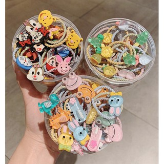 túi 30 chun buộc tóc nhiều hìn