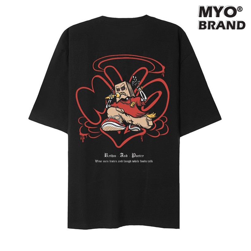 Áo Thun MYO Vải Cotton In Hình Rapper