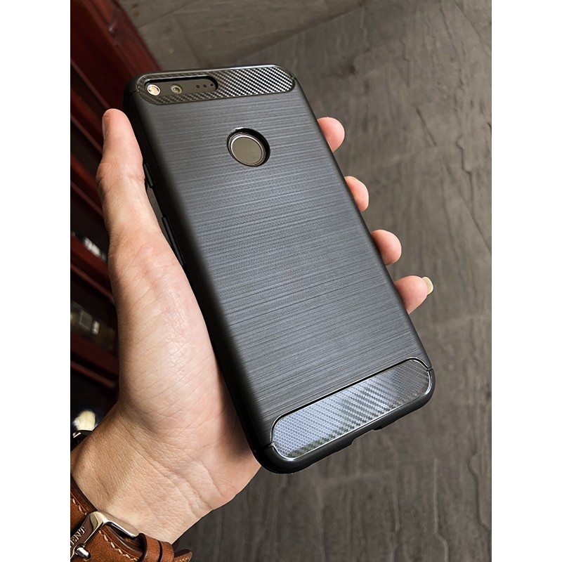 Ốp lưng Google Pixel 2 / 2 XL / 3 / 3 XL / 3A / 3A XL / 4 / 4XL/ 4A/ Pixel 5/ 5 XL vân xước carbon chống shock cao cấp