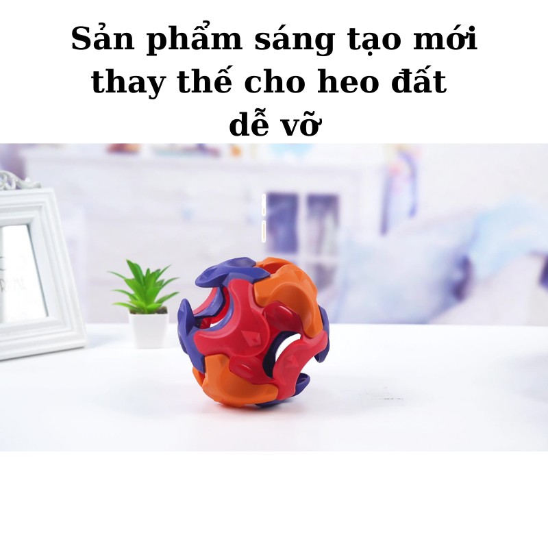 Đồ chơi giáo dục sớm cho bé heo đất tiết kiệm tiền size to thay thế bằng bóng và lăng kính lắp ráp Bicabom Bc07