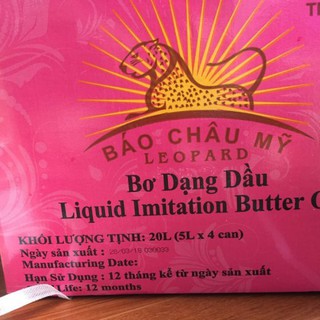 Bơ lạt dạng dầu - can nguyên 5L