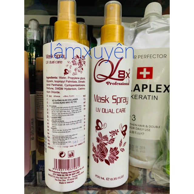 Sữa dưỡng Collagen chống rụng bảo vệ tóc QL8x hương sữa dừa mật ong dịu dàng 250ml  FREESHIP  nuôi dưỡng tóc chắc khỏe