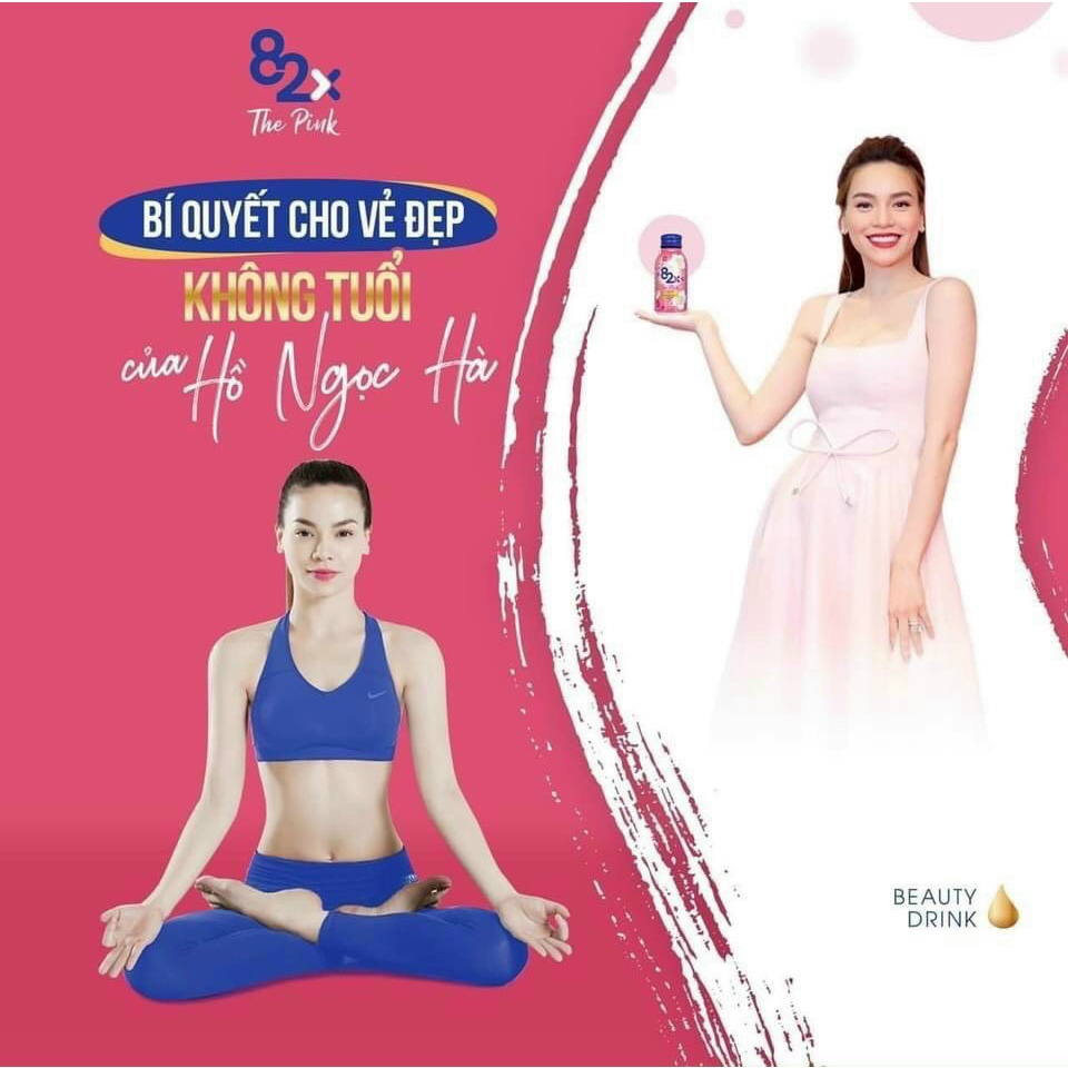Collagen 82x The Pink nước uống đẹp da hộp 10 chai (100ml/1 chai)