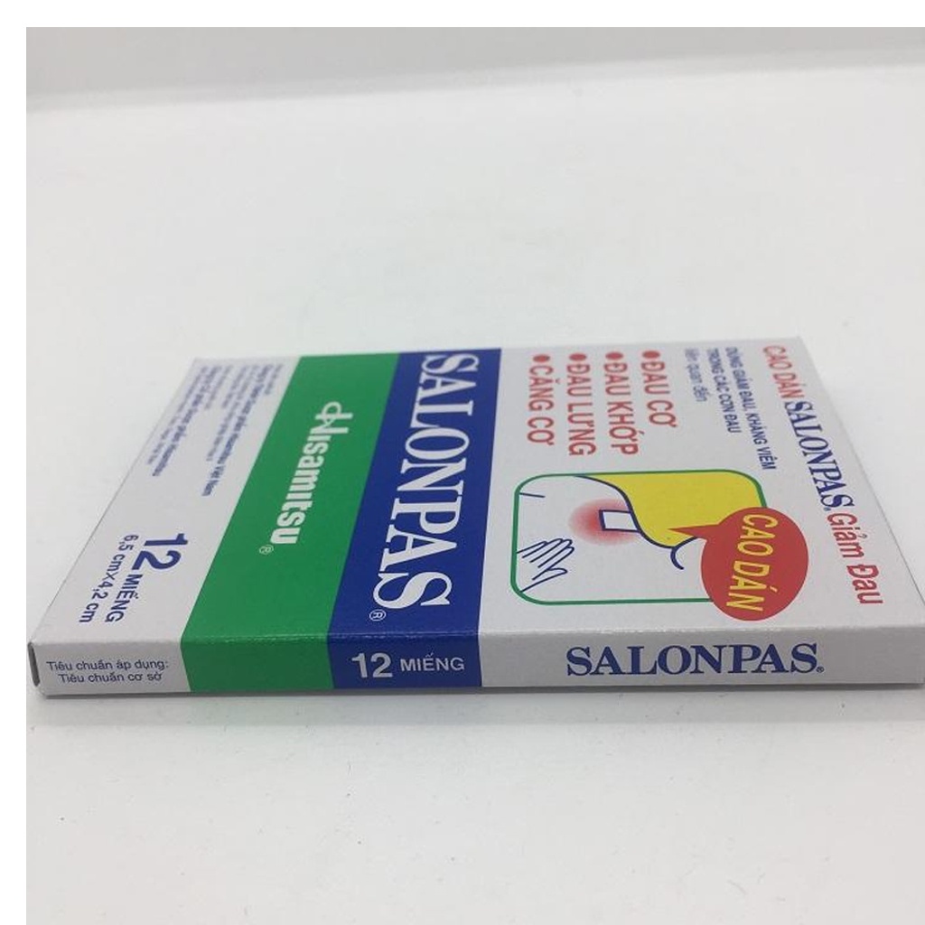 MIẾNG DÁN GIẢM ĐAU SALONPAS ( HỘP 12 - 20 MIẾNG)