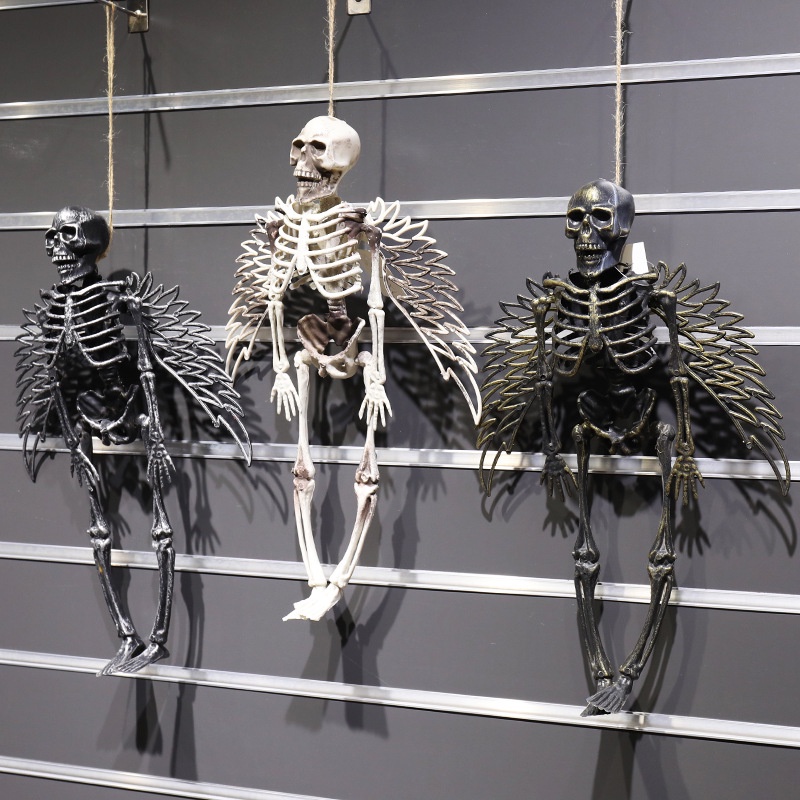 Mới Khung Đầu Lâu Có Cánh Hóa Trang Halloween