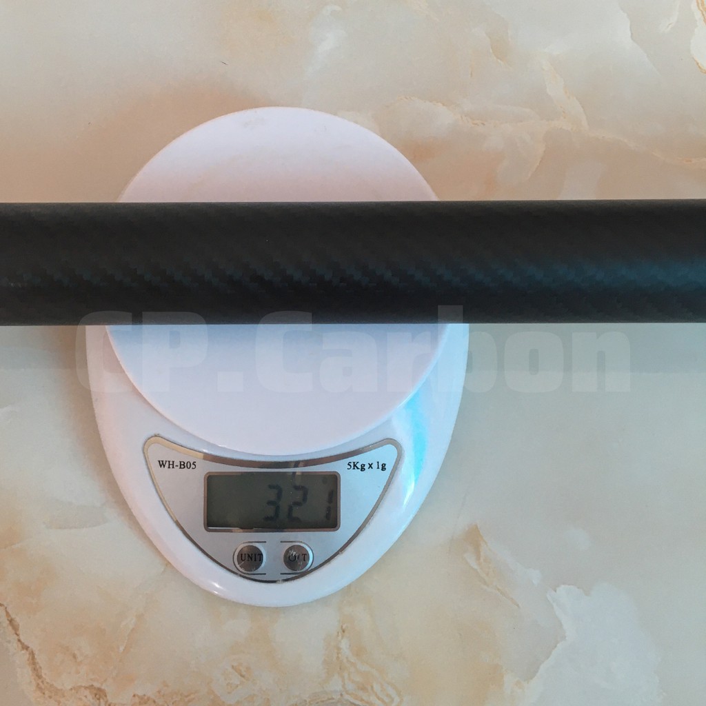 Ống carbon 3K rỗng dài 1 mét, đường kính ngoài 35mm, đường kính trong 31mm