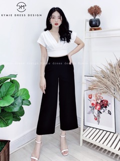 Áo đũi cổ V A415 KYMIE