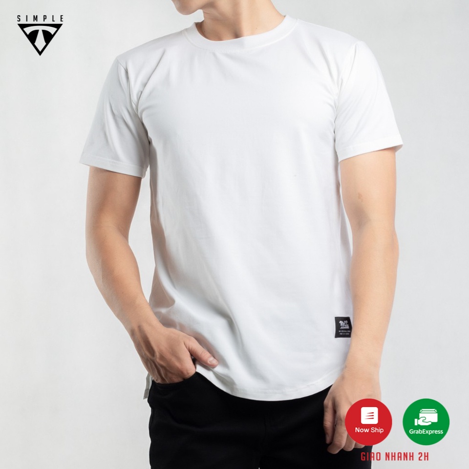 Áo Thun Nam Cổ Tròn TSIMPLE phông trơn tay ngắn vải Cotton cao cấp chống nhăn form rộng LongTee JB AJB02