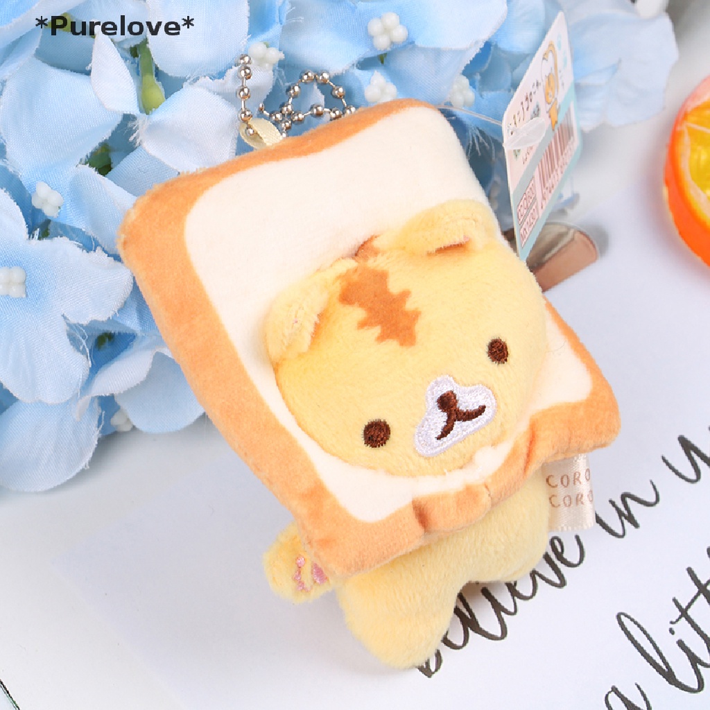 [Purelove] Thú Nhồi Bông Hình Mèo Bánh Mì / Mèo Vàng Nhỏ Có Móc Treo Trang Trí [Hot