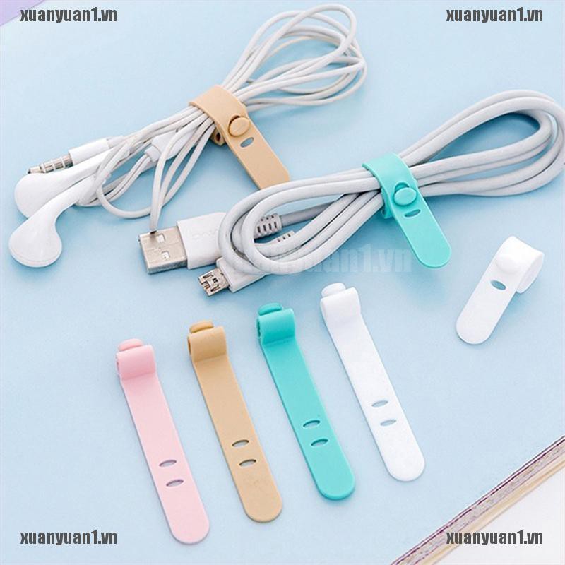 [XUANYUAN1] Khóa Giữ Dây Cáp Tai Nghe / Dây Cáp Bằng Silicone
