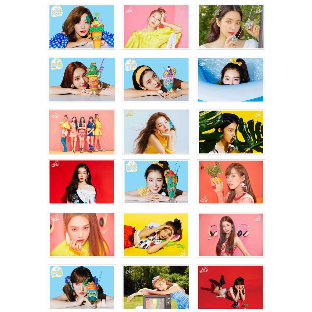 [Ép Lụa] Lomo Card 36 Ảnh RED VELVET - Summer Magic