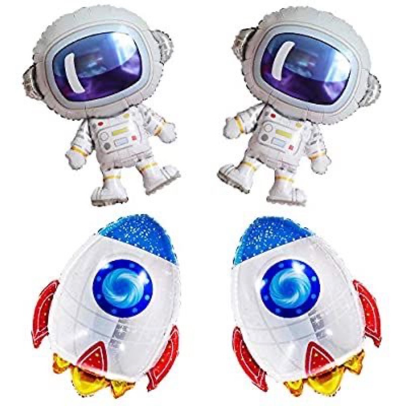 Tặng phụ kiện cho set bóng sinh nhật phi hành gia